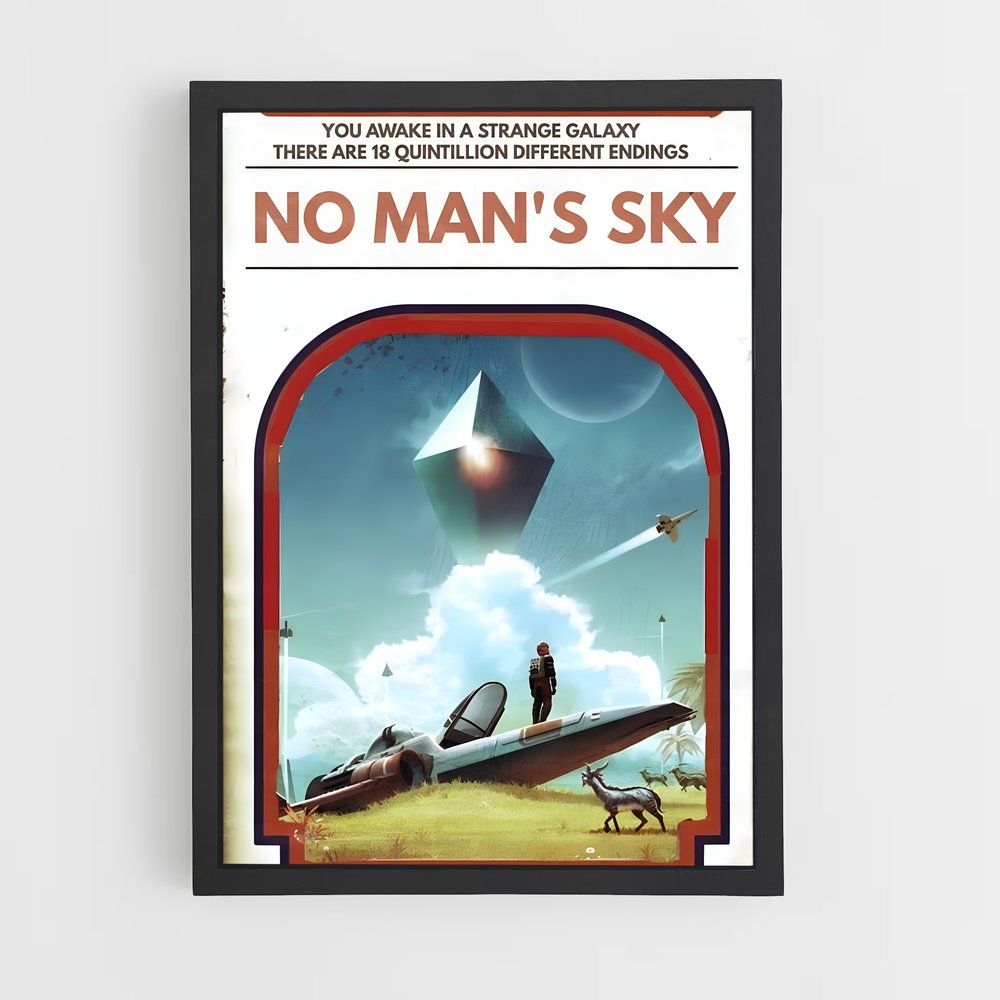 Poster man sky aventureuse – affiche No man sky (vue 2)